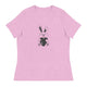 Women's Relaxed T-Shirt/Bunny Heart - Enet Images