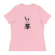 Women's Relaxed T-Shirt/Bunny Heart - Enet Images