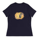Women's Relaxed T-Shirt/Butterfly-Sunflower - Enet Images