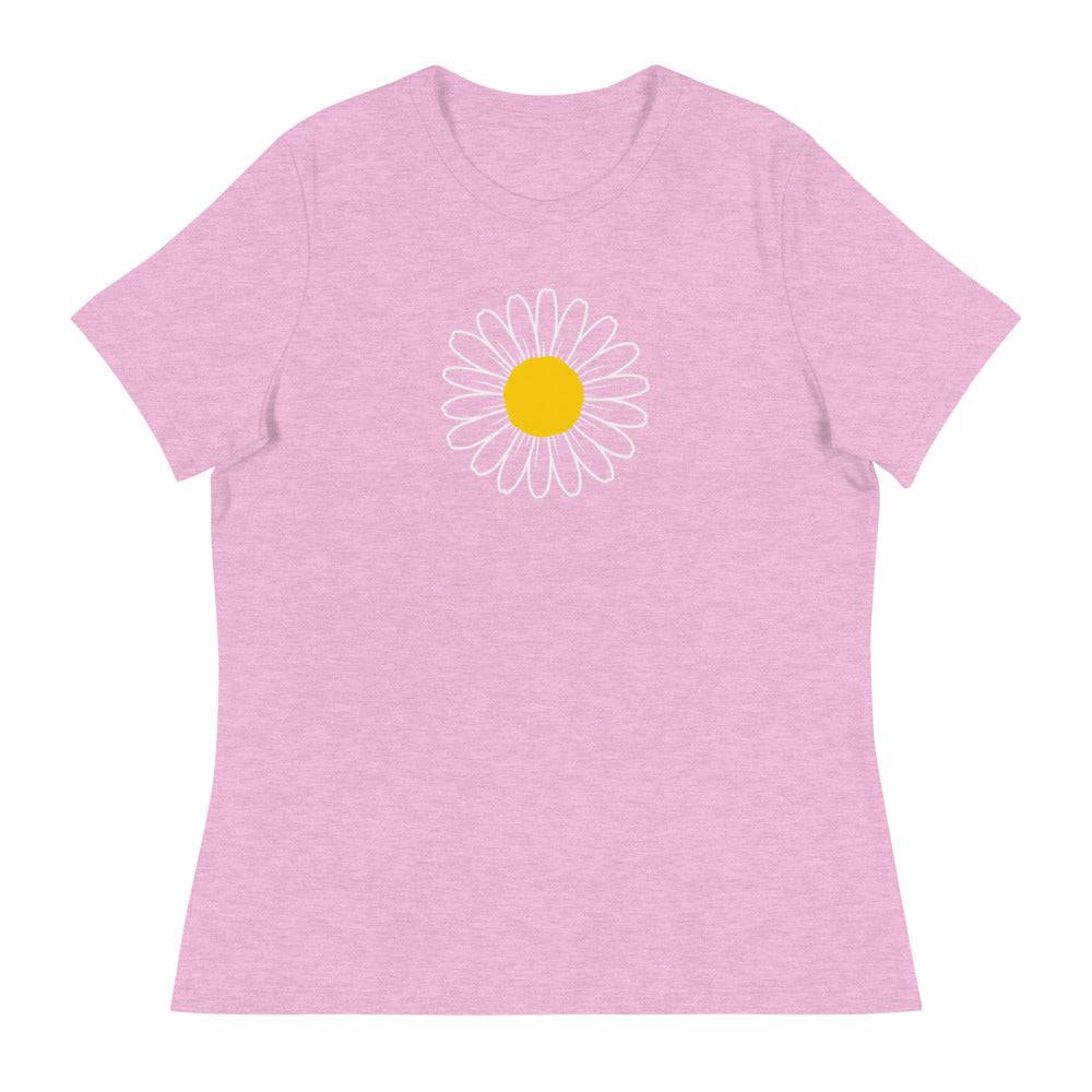 Women's Relaxed T-Shirt/Daisy 2 - Enet Images