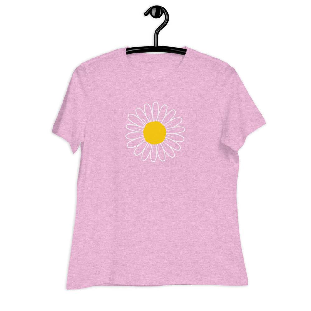 Women's Relaxed T-Shirt/Daisy 2 - Enet Images