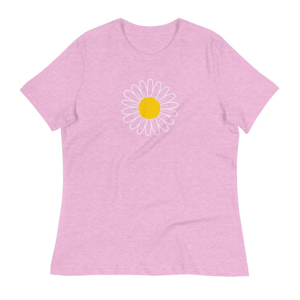 Women's Relaxed T-Shirt/Daisy 2 - Enet Images