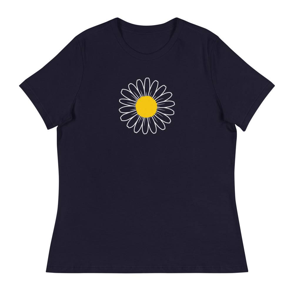 Women's Relaxed T-Shirt/Daisy 2 - Enet Images