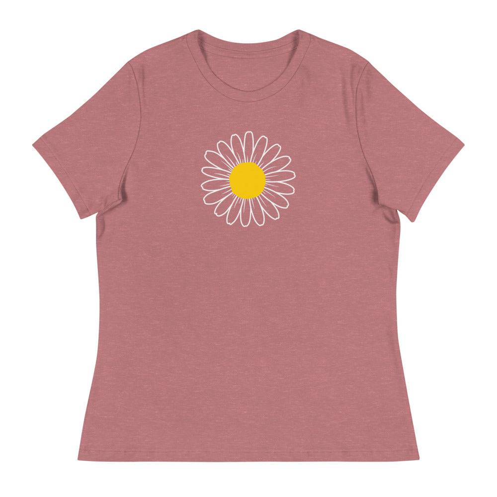 Women's Relaxed T-Shirt/Daisy 2 - Enet Images