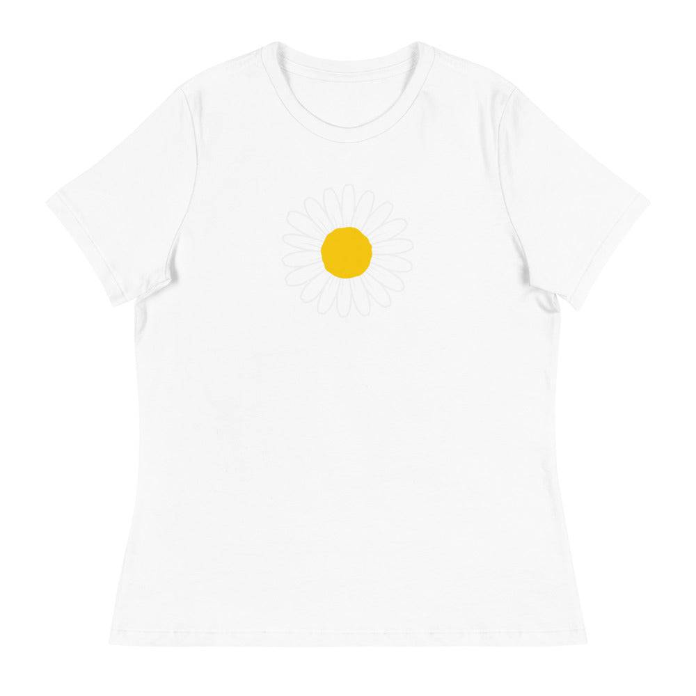 Women's Relaxed T-Shirt/Daisy 2 - Enet Images