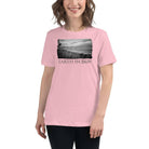 Women's Relaxed T-Shirt/Earth In B&W/Personalised - Enet Images