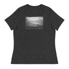 Women's Relaxed T-Shirt/Earth In B&W/Personalised - Enet Images