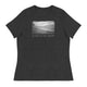 Women's Relaxed T-Shirt/Earth In B&W/Personalised - Enet Images