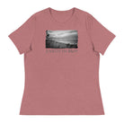 Women's Relaxed T-Shirt/Earth In B&W/Personalised - Enet Images