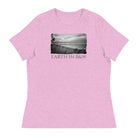 Women's Relaxed T-Shirt/Earth In B&W/Personalised - Enet Images