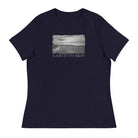 Women's Relaxed T-Shirt/Earth In B&W/Personalized - Enet Images