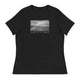 Women's Relaxed T-Shirt/Earth In B&W/Personalized - Enet Images