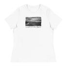 Women's Relaxed T-Shirt/Earth In B&W/Personalized - Enet Images