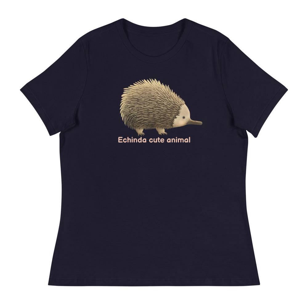 Women's Relaxed T-Shirt/Echidna - Enet Images