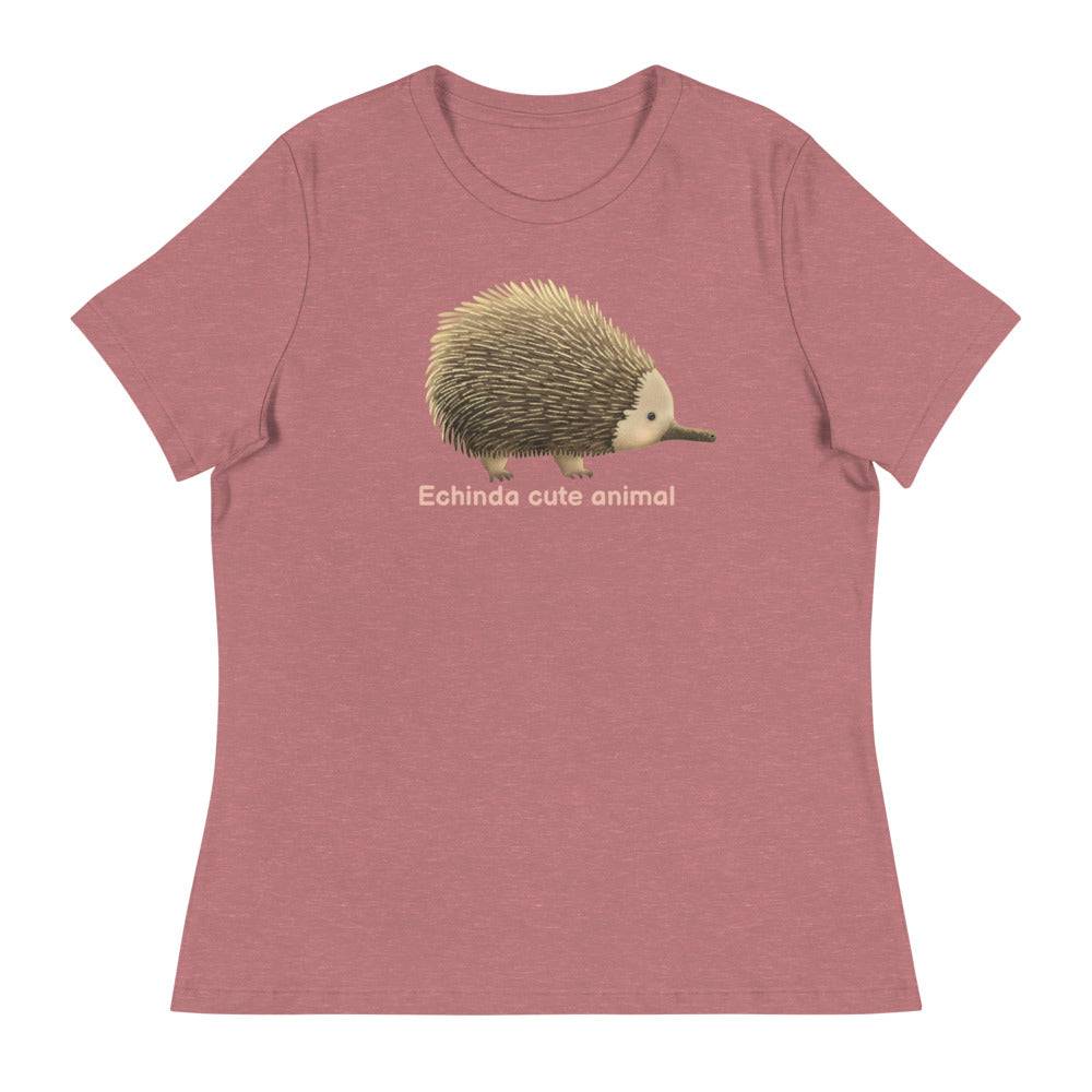 Women's Relaxed T-Shirt/Echidna - Enet Images