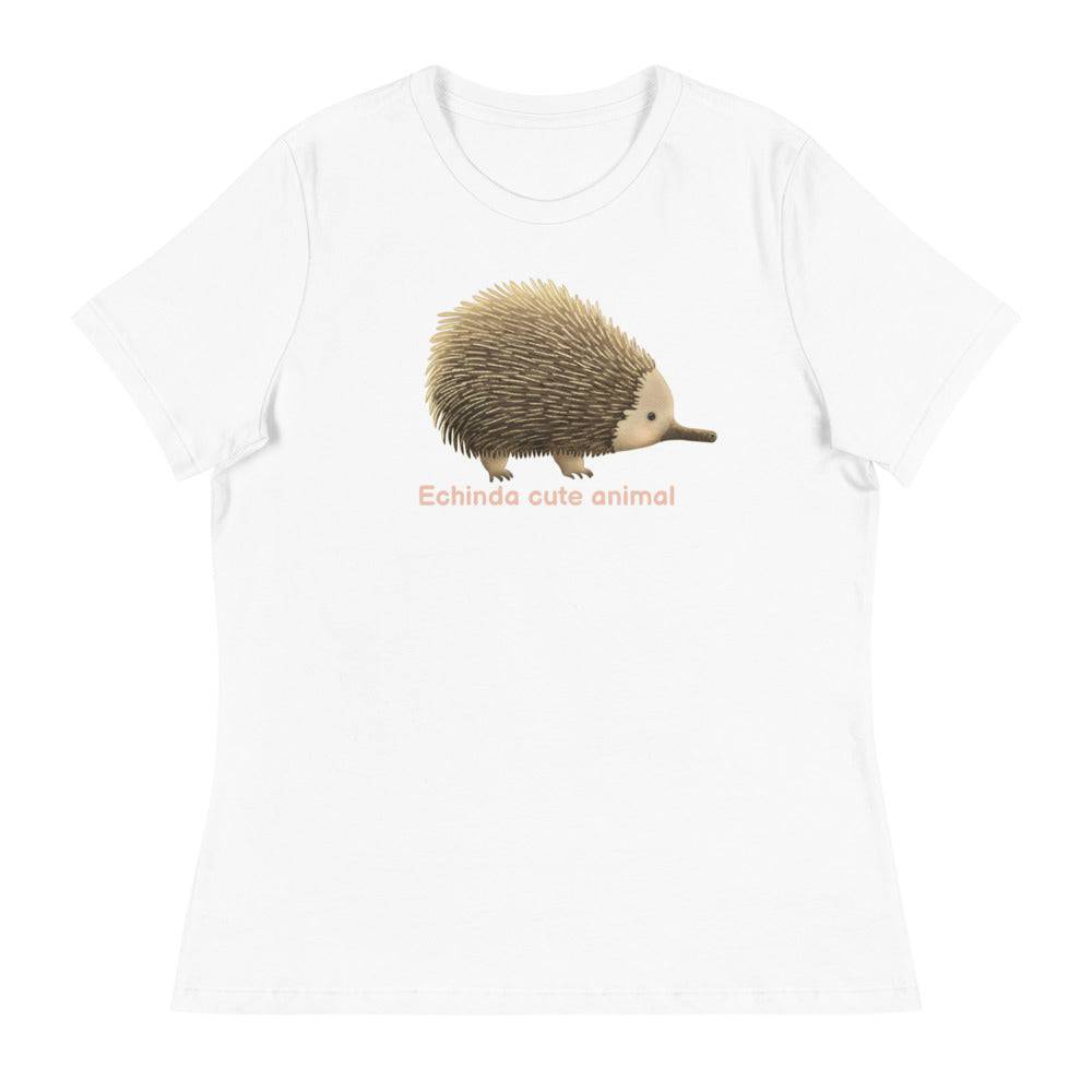 Women's Relaxed T-Shirt/Echidna - Enet Images