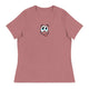 Women's Relaxed T-Shirt/Face Emoticons 1 - Enet Images