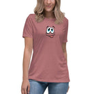 Women's Relaxed T-Shirt/Face Emoticons 1 - Enet Images