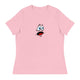 Women's Relaxed T-Shirt/Face Emoticons 3 - Enet Images