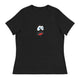 Women's Relaxed T-Shirt/Face Emoticons 3 - Enet Images