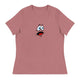 Women's Relaxed T-Shirt/Face Emoticons 3 - Enet Images