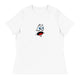 Women's Relaxed T-Shirt/Face Emoticons 3 - Enet Images