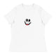 Women's Relaxed T-Shirt/Face Emoticons 4 - Enet Images