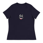 Women's Relaxed T-Shirt/Face Emoticons 4 - Enet Images