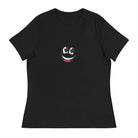 Women's Relaxed T-Shirt/Face Emoticons 4 - Enet Images