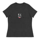 Women's Relaxed T-Shirt/Face Emoticons 4 - Enet Images