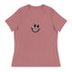 Women's Relaxed T-Shirt/Face Emoticons 4 - Enet Images