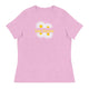 Women's Relaxed T-Shirt/Four Daisies - Enet Images
