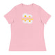 Women's Relaxed T-Shirt/Four Daisies - Enet Images