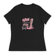 Women's Relaxed T-Shirt-Give-Cancer-A-Boot - Enet Images