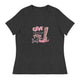 Women's Relaxed T-Shirt-Give-Cancer-A-Boot - Enet Images