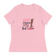 Women's Relaxed T-Shirt-Give-Cancer-A-Boot - Enet Images