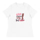 Women's Relaxed T-Shirt-Give-Cancer-A-Boot - Enet Images