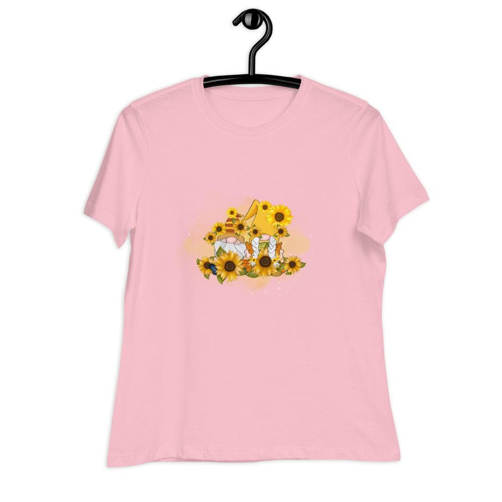 Women's Relaxed T-Shirt/Gnomes-Sunflower - Enet Images