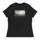 Women's Relaxed T-Shirt/Green Sunset/Personalized - Enet Images
