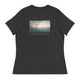 Women's Relaxed T-Shirt/Green Sunset/Personalized - Enet Images