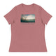 Women's Relaxed T-Shirt/Green Sunset/Personalized - Enet Images