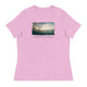 Women's Relaxed T-Shirt/Green Sunset/Personalized - Enet Images