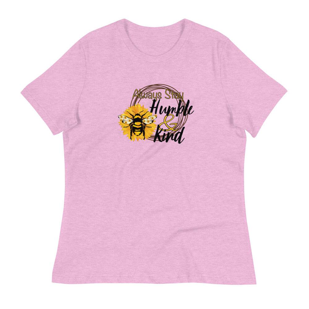 Women's Relaxed T-Shirt/Humble & Kind - Enet Images