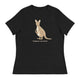 Women's Relaxed T-Shirt/Kangaroo Cute Animal - Enet Images