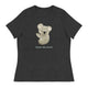 Women's Relaxed T-Shirt/Koala Cute Animal - Enet Images