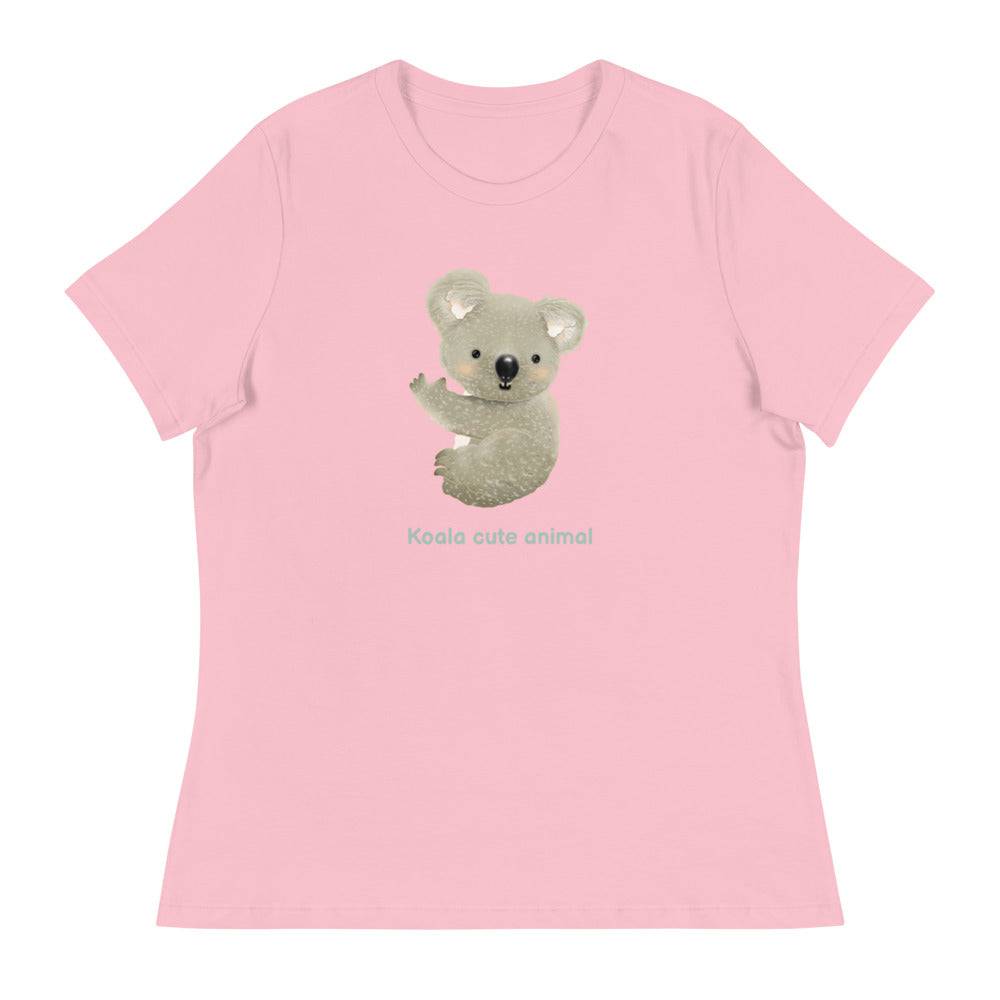 Women's Relaxed T-Shirt/Koala Cute Animal - Enet Images