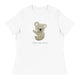 Women's Relaxed T-Shirt/Koala Cute Animal - Enet Images