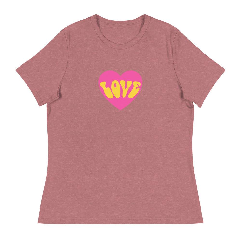 Women's Relaxed T-Shirt/Love - Enet Images