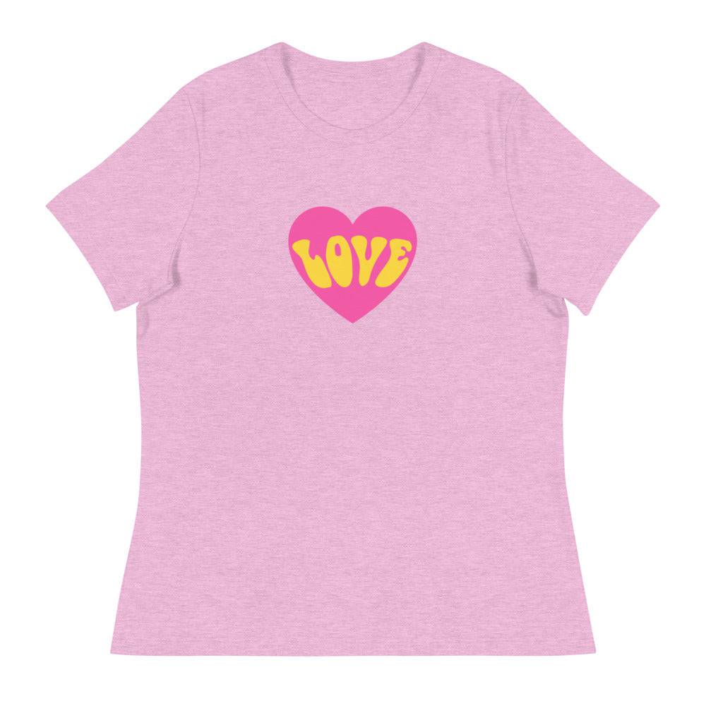 Women's Relaxed T-Shirt/Love - Enet Images