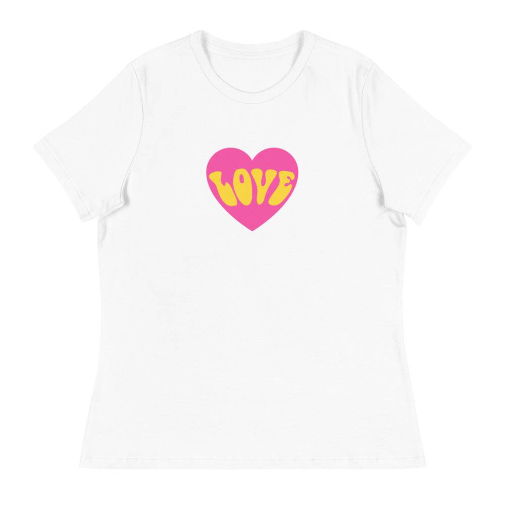 Women's Relaxed T-Shirt/Love - Enet Images